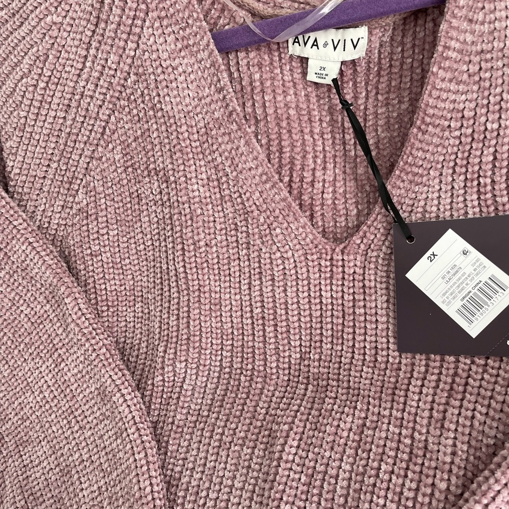 Ava and Viv Lilac Sweater